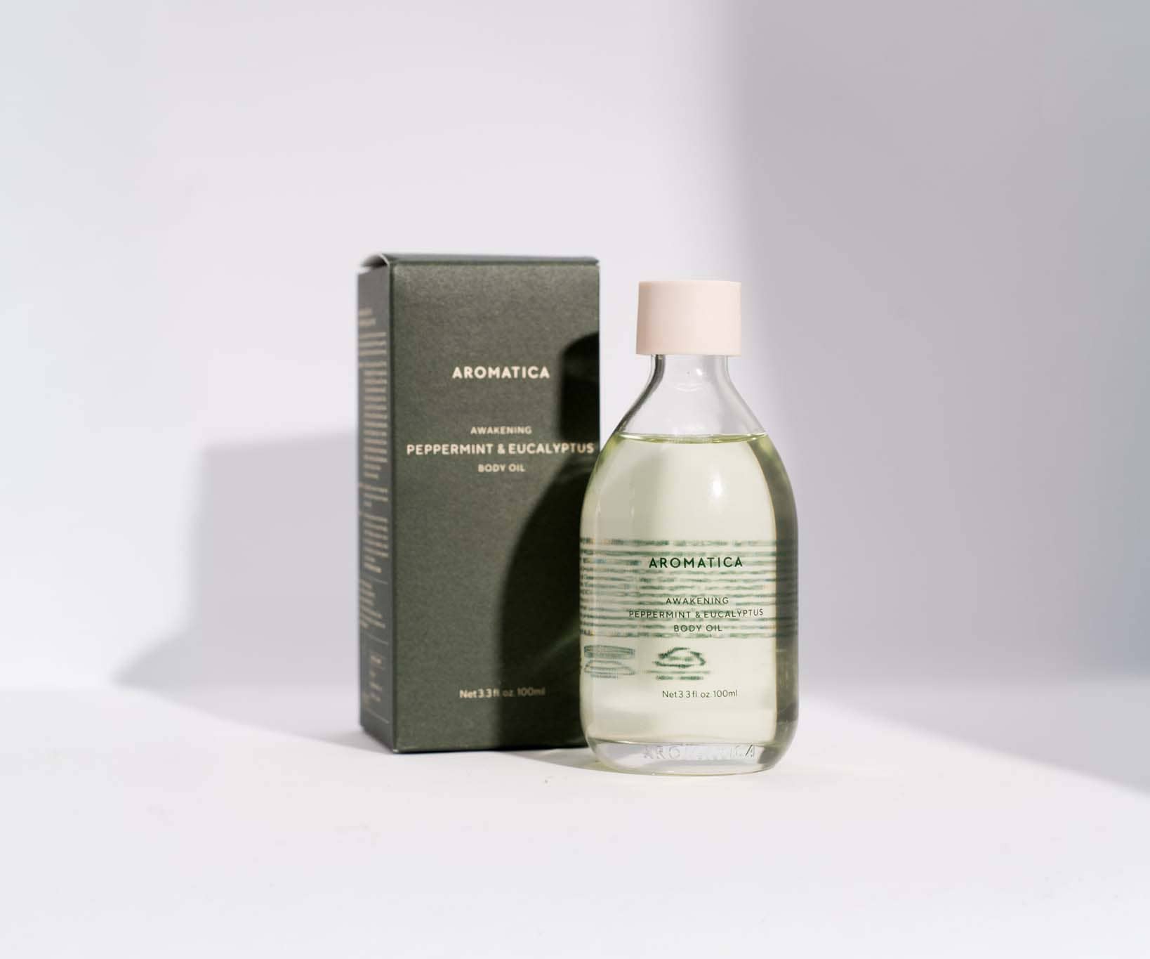 Huile pour le corps eucalyptus et menthe poivrée