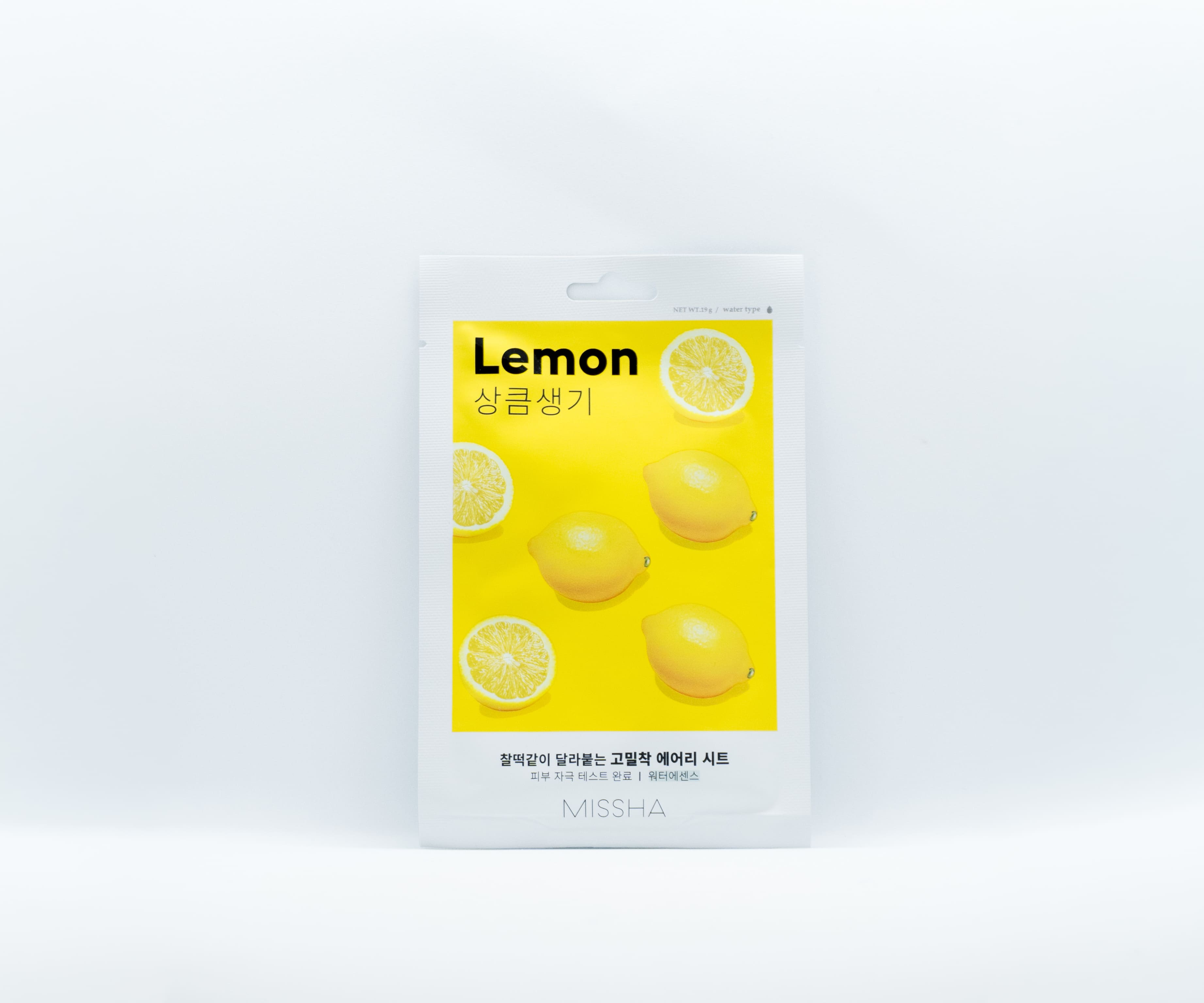 Masque en tissus au citron